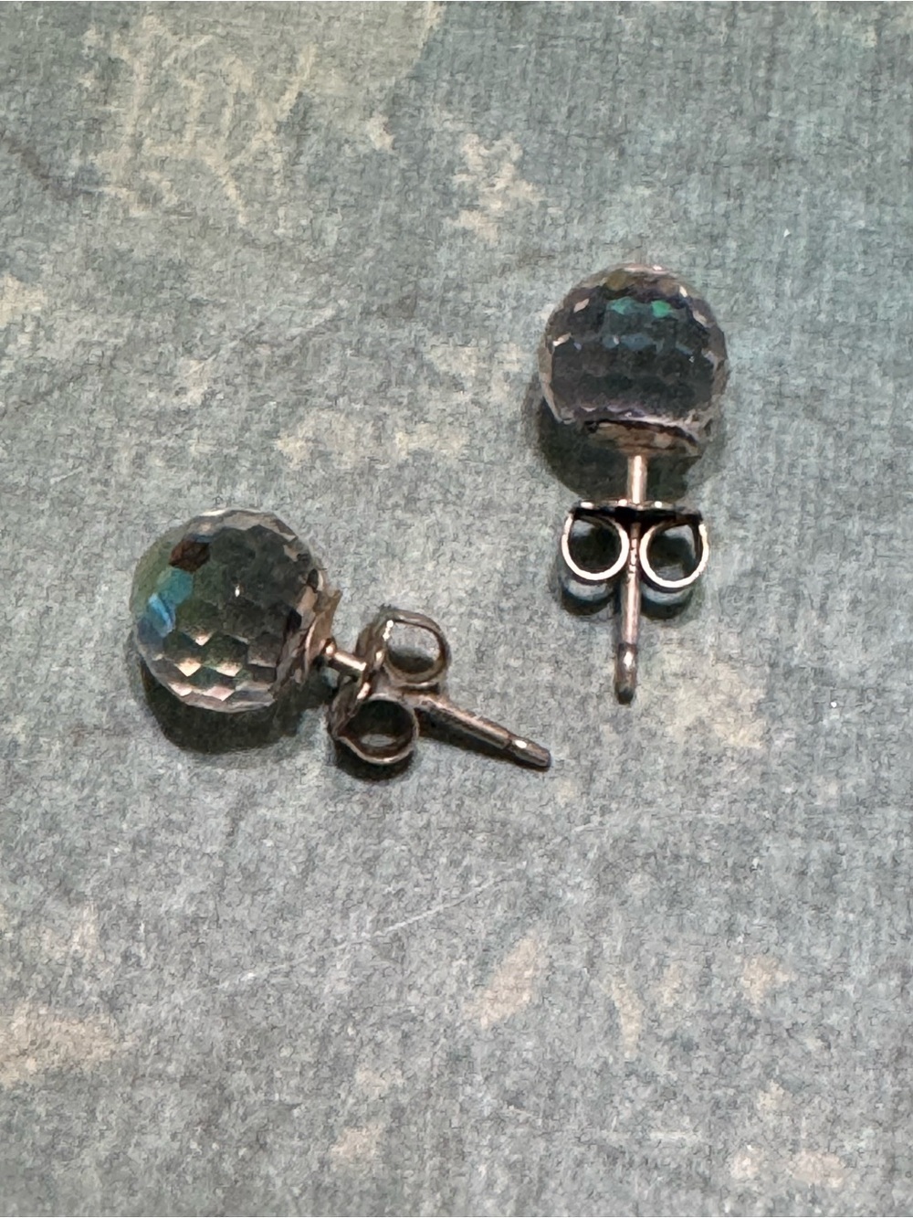 SWAROVSKI AND STERLING STUD EARRINGS - Picture 3 of 9